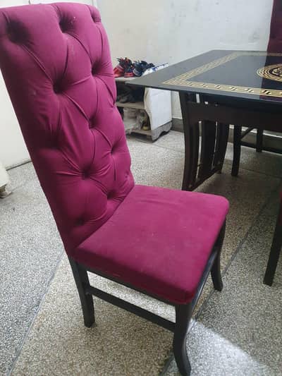 full poshish chairs maroon colour