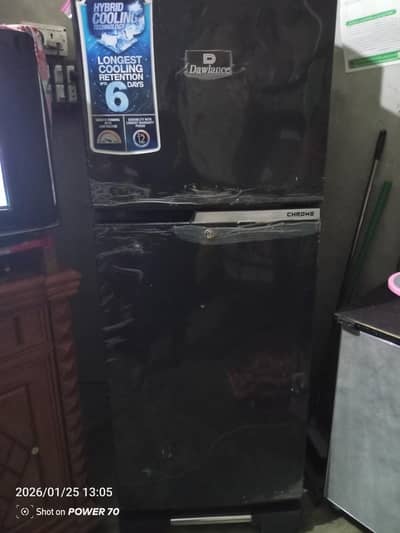 Dawlance fridge black crome dual door