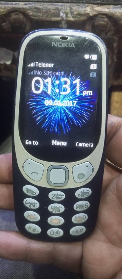 Nokia 3310 original Nokia phone 1 sim work