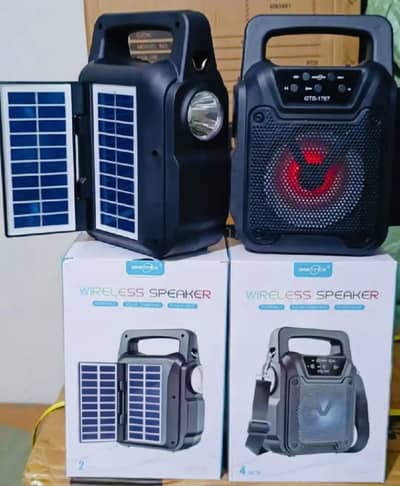 Wrieless speaker 2 solar playte size 4inch