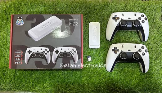 M22 Game stick ( 40000+ games ) ps5 style wireless controller new modl