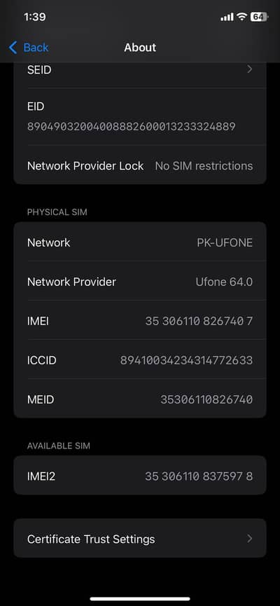 iPhone XR NON PTA FACTORY UNLOCK 64GB FACE ID OK