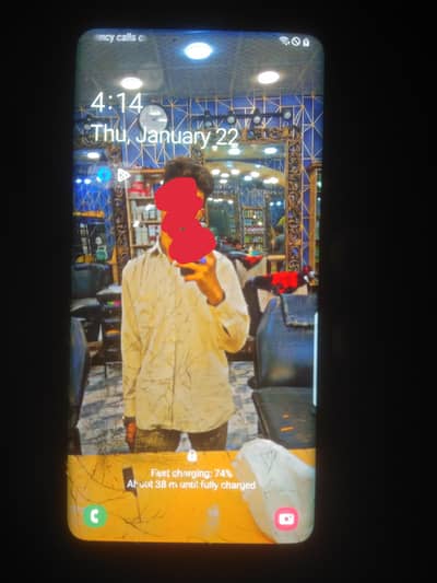 all ok ha bas glass change ho ga or back camera ma dusti ha baki all