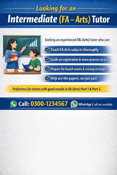 FA Arts Tutor Required (Private Candidate Guidance)