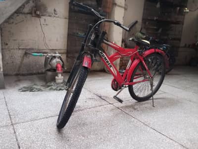 26 inch bicycle red colour good condition