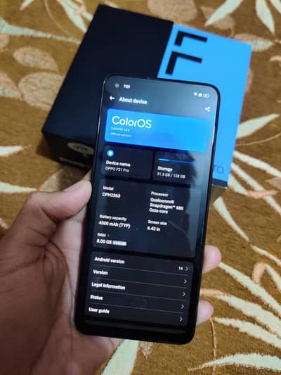 OPPO f21 pro 8/128