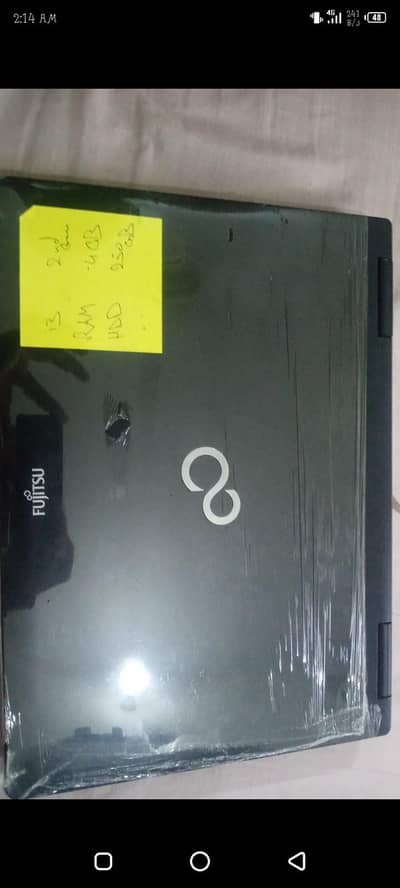 Fujitsu laptop for sale HDD250Gb  Ram 4Gb
