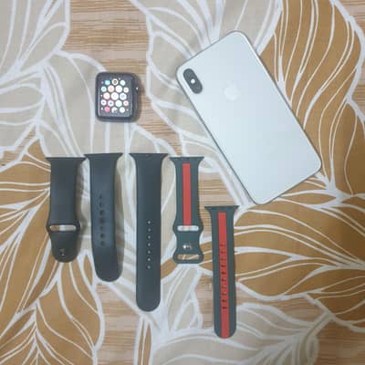 iPhone X 256 PTA Approved + Watch Series 2