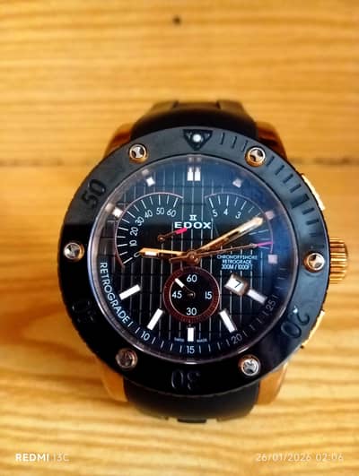 edox class1 chronoffshore men's  watch