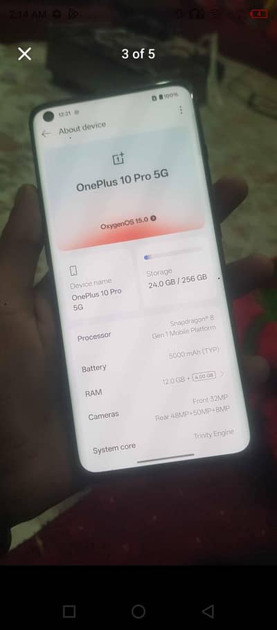 AOA I am sale my phone one plus 10 pro 5g Nan pta only back crack Baki