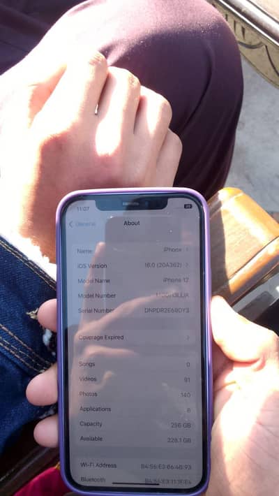 iphone 12 brand new condition 256gb