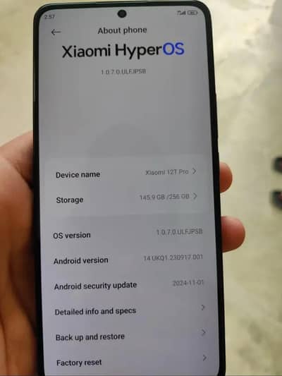 Xiaomi 12tpro PTA approved