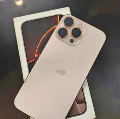 iPhone 16 Pro Max – Desert Titanium – 100% Health