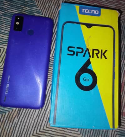 tecno spark 6 go with box