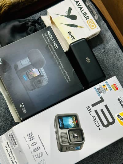 GoPro Hero 13 + Media Mod + Rode Lavalier Go + DJI MIC: DJI Mic