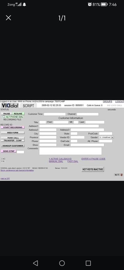 Vici Dialer With 25$ VOIP