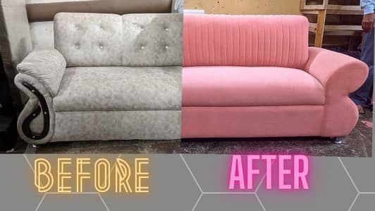 Sofa Repair/ repolishing /Reposhish/Fabric change/