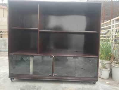 Big showcase  5ft.  hight 4 ft width 20 inches