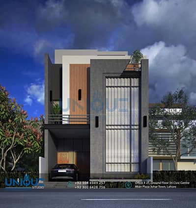 4 Bed Room 5 Marla Facing Park House in Lake city