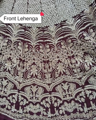 Brand New Heavy Bridal Net Lehenga | Hand Embroidery | Wedding Wear