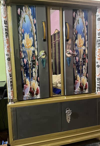 Iron steel almari new