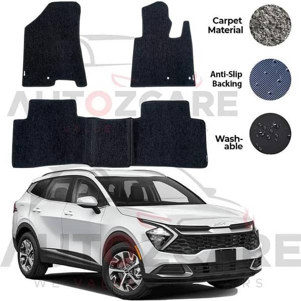 Kia Sportage Fitting Carpet Floor Mat 3PCS - Model 2025