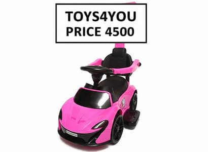 Kids Ride On Car with Push Handle – Pink | Like New