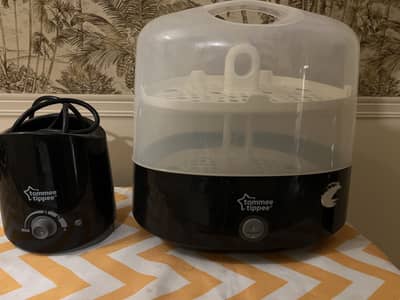 Original tommee tippee bottle sterilizer and bottle warmer set