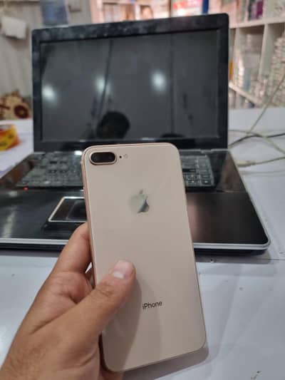 iPhone 8plus 10by10 with box and original cable