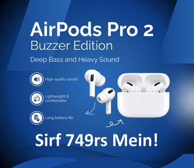 Airpods Pro 2 Buzzer Edition - Deep Bass and Heavy Sound