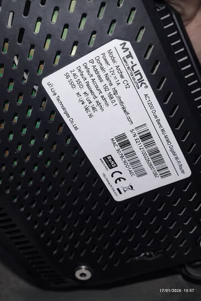 MT-LINK Archer C12 AC1200 Dual Band Wi-Fi Router – Like New