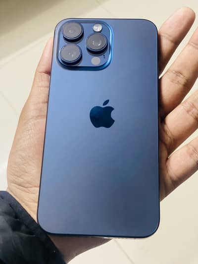 Iphone 15 pro Max Blue titanium 256GB Non PTA Factory unlocked