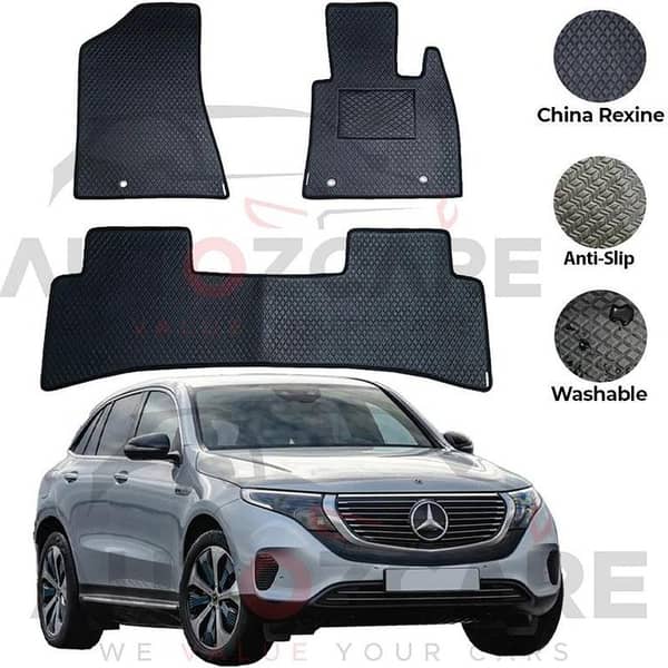Mercedes EQC400 4Matic China Rexine Floor Mat 3PCS - Model 2019-2025