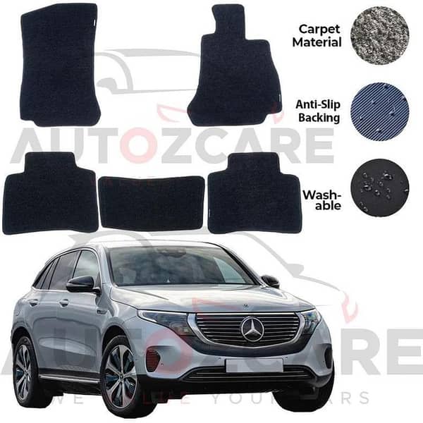 Mercedes EQC400 4Matic Genuine Fitting Carpet Floor Mat 3PCS - Model 2019-2025