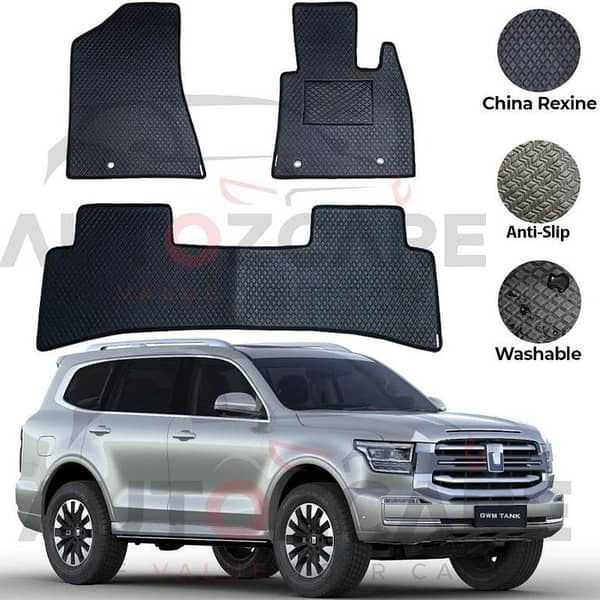 GWM Tank 500 China Rexine Floor Mat 4PCS - Model 2024-2025