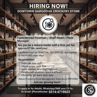 Floor manager required