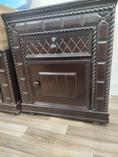 wooden Double bed set