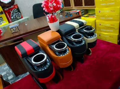 Universal Car Arm Rest – Leather Coated with Foam Padding | Premium