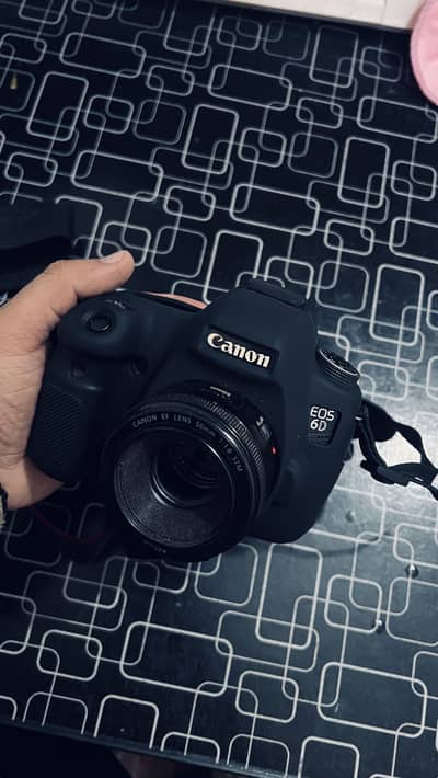 Canon 6D camera DSLR with 50 mm 1.8 STM lens