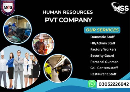 All Types Staff Available | Security, Factory, Office & Domestic Staff