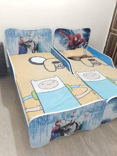 2 wooden Beds for Kids | Boy Girl Theme | kids Single Bed