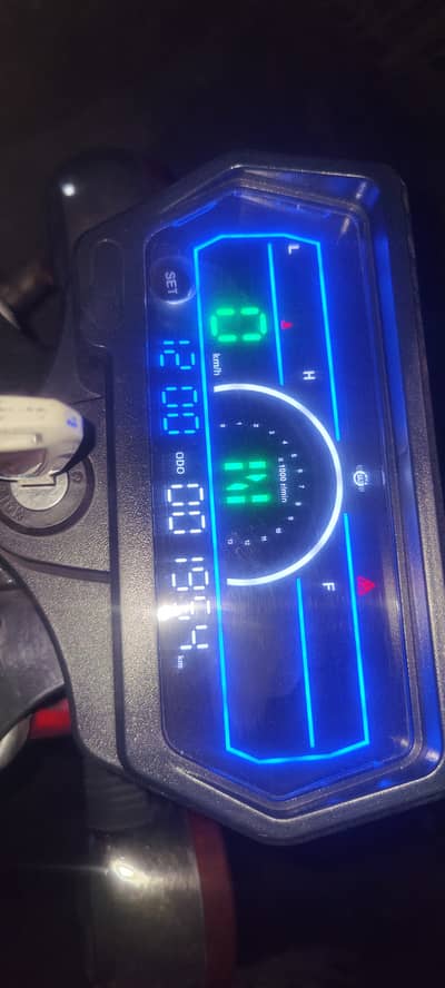 Led digital bike meter