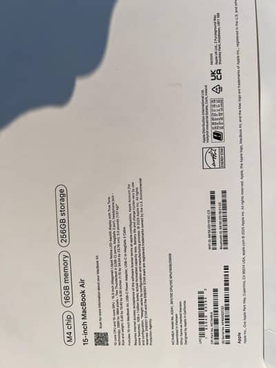 Apple MacBook Air15- Inch M4 chip