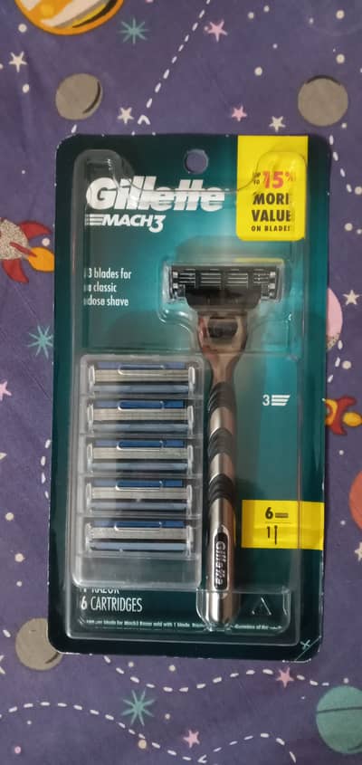 Gillette Mack3 Razor + Barbasol Shaving Cream - Brand New & USA