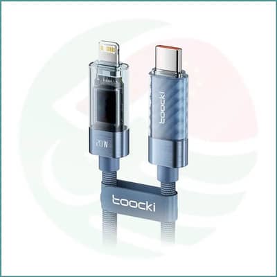 Toocki PD 20W USB-C to Lightning Cable | LED Indicator | Transparent