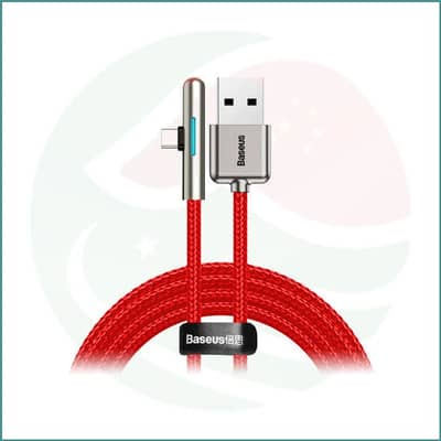 Baseus Iridescent Lamp USB to Type-C | L-Shaped Gaming Cable | 40W