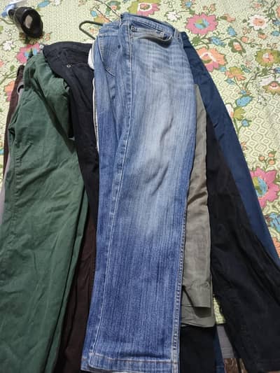 2 jeans hoodie trouser shirt All in 1000
