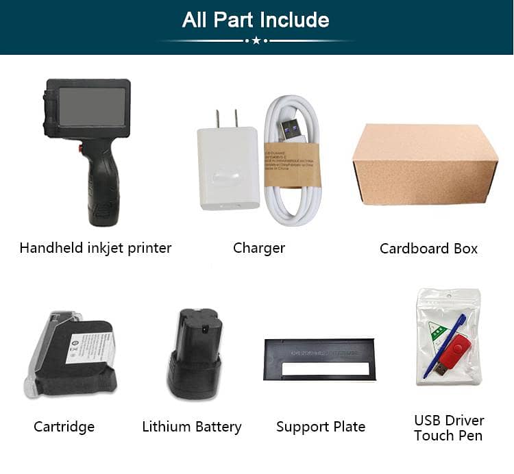 TIJ handheld mini expiry date printer machine batch code MFG printing 4