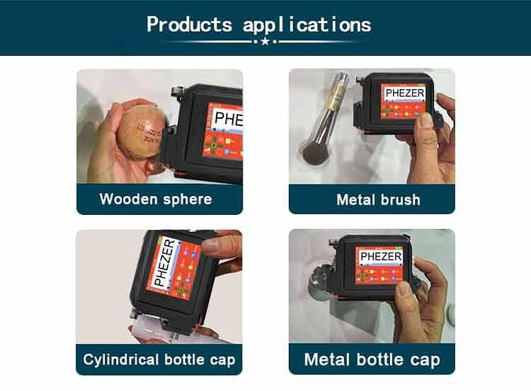 TIJ handheld mini expiry date printer machine batch code MFG printing 5