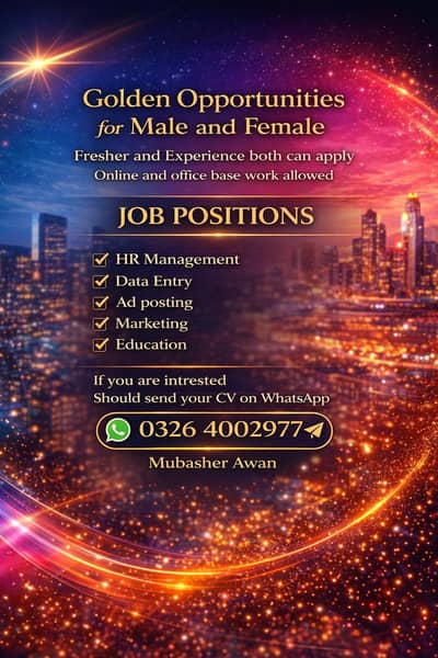 online and office work based jobs